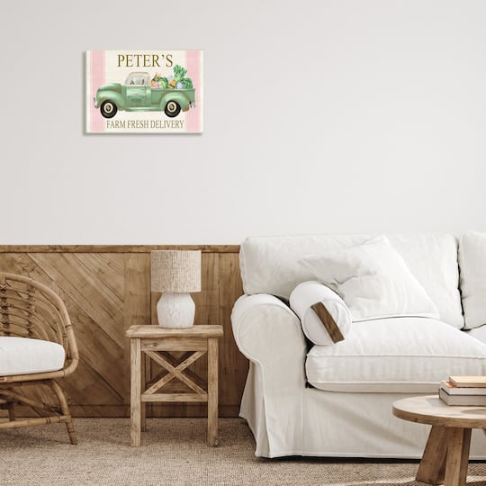 Stupell Industries Farm Fresh Delivery Sign Rustic Countryside Vegetables Wall Plaque Art
